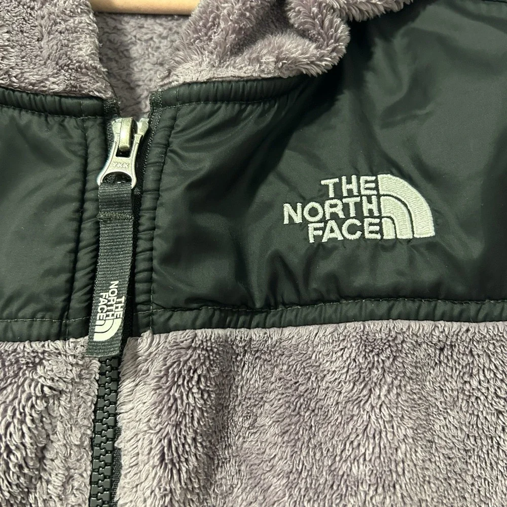 GIRLS YOUTH The North Face Oso Hooded Jacket Large 14/16 Zip Hoodie Ashen Purple